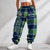 Seattle Seahawks NFL Plaid Pattern Custom Name Fan Pants