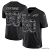 Buffalo Bills Salute To Service Custom Black Football Jersey