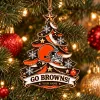 Cleveland Browns Christmas Tree Ornament Custom Name Football Fan Gift