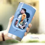 Lionel Messi The Greatest Of All Time World Cup Celebration Tumbler