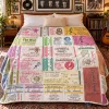 Grateful Dead Vintage Concert Ticket Stub Sherpa Blanket, Music Memorabilia Throw