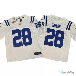 Jonathan Taylor Indianapolis Colts White Number 28 Football Jersey