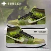 Wicked Elphaba The Musical Green Custom Printed High Top Sneakers Shoes
