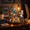 Miami Dolphins Mascot Football Team Bedside Lamp with Trophy and Helmet