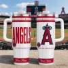 Los Angeles Angels Baseball Team Personalized 40oz Stainless Steel Tumbler