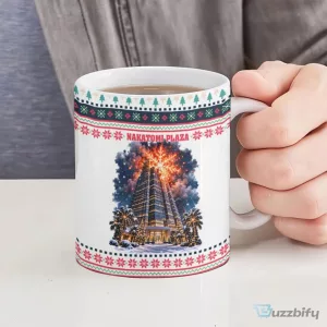 Christmas Santa Ho Ho Ho Explosion Funny Ugly Sweater Style Ceramic Mug