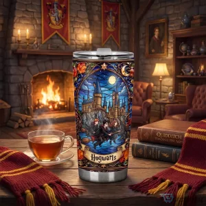Harry Potter Hogwarts Castle Moonlight Stainless Steel Tumbler