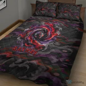Black Death Plague Doctor Rat Horror Gothic Fantasy Quilt Bedding Set