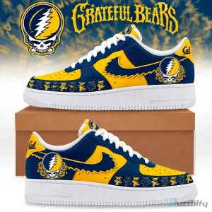 Grateful Dead Bears California Golden Bears Custom Air Force 1 Shoes