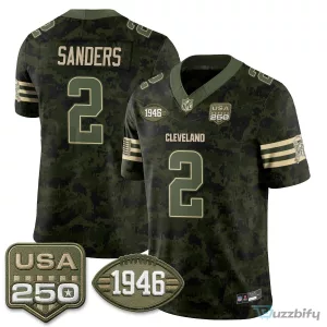 Cleveland Browns Deshaun Watson Salute to Service Stitched Football Jersey