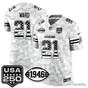 Cleveland Browns Deshaun Watson Salute to Service Stitched Football Jersey