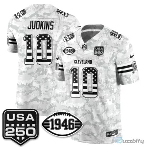 Cleveland Browns Deshaun Watson Salute to Service Stitched Football Jersey