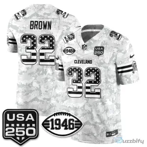Cleveland Browns Deshaun Watson Salute to Service Stitched Football Jersey
