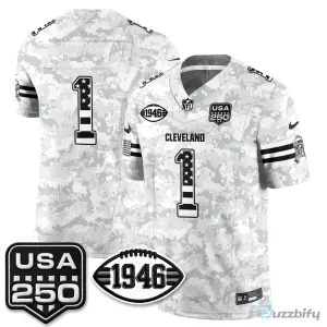Cleveland Browns Deshaun Watson Salute to Service Stitched Football Jersey