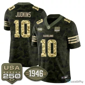 Cleveland Browns Deshaun Watson Salute to Service Stitched Football Jersey