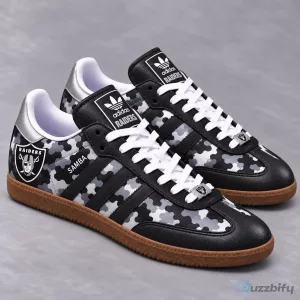 Las Vegas Raiders Camouflage Pattern Adidas Samba Shoes