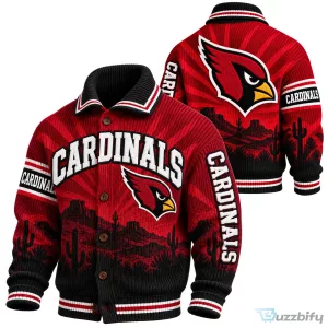 Arizona Cardinals NFL Football Team Knit Cardigan Sweater