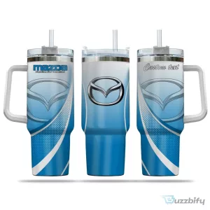 Mazda Passion For The Road Custom Name 40oz Stainless Steel Tumbler with Handle