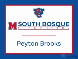 Midway South Bosque Elementary School Custom Yard Sign with Panther Mascot