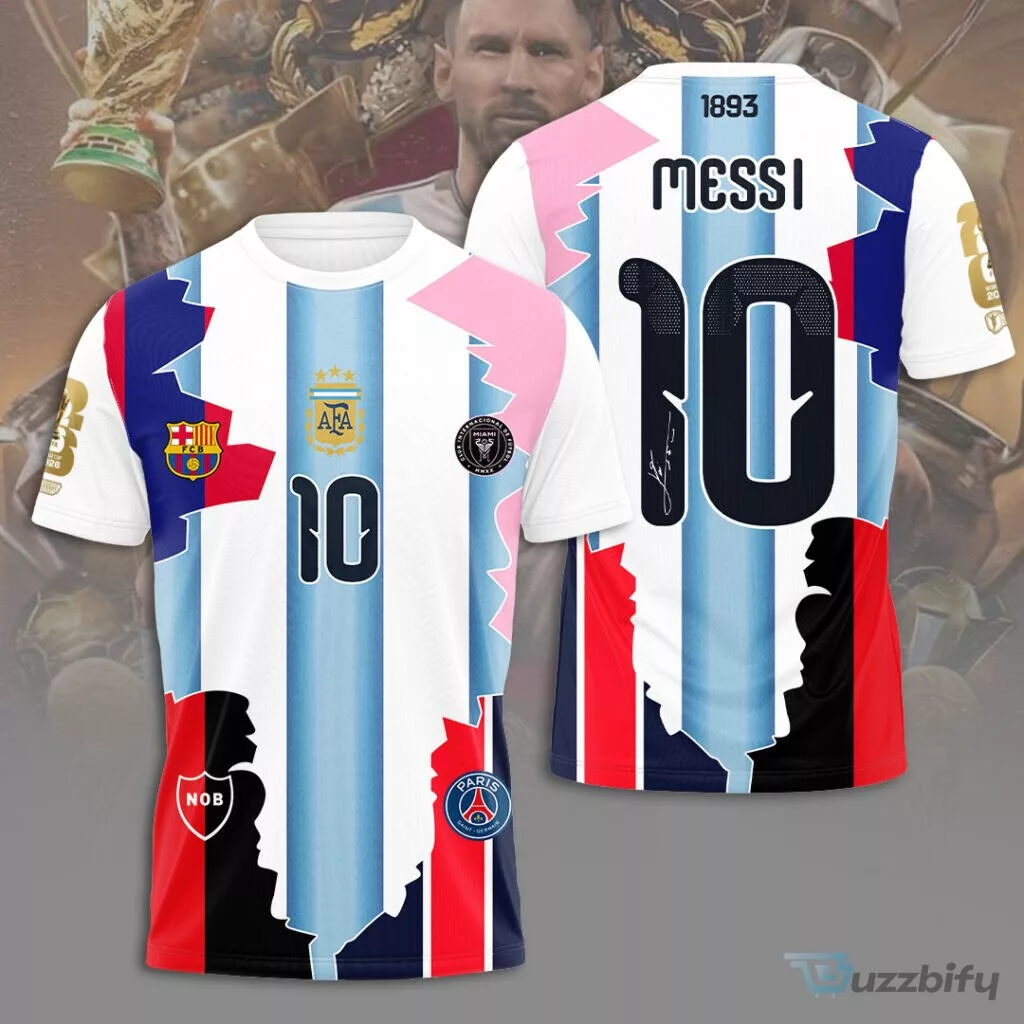 Lionel Messi Argentina National Football Team Soccer Kit Jersey