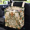 Jesus The Way The Truth The Life John 14:6 Christian Quilted Car Storage Basket