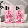 Florida Gators Breast Cancer Awareness Pink Gingham Pattern Phone Case