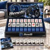 Benelli Motorcycle Mahjong Game Set with Tiles, Dice, and User Manual