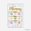 Personalized Mommy Gold Name Hearts Acrylic Plaque