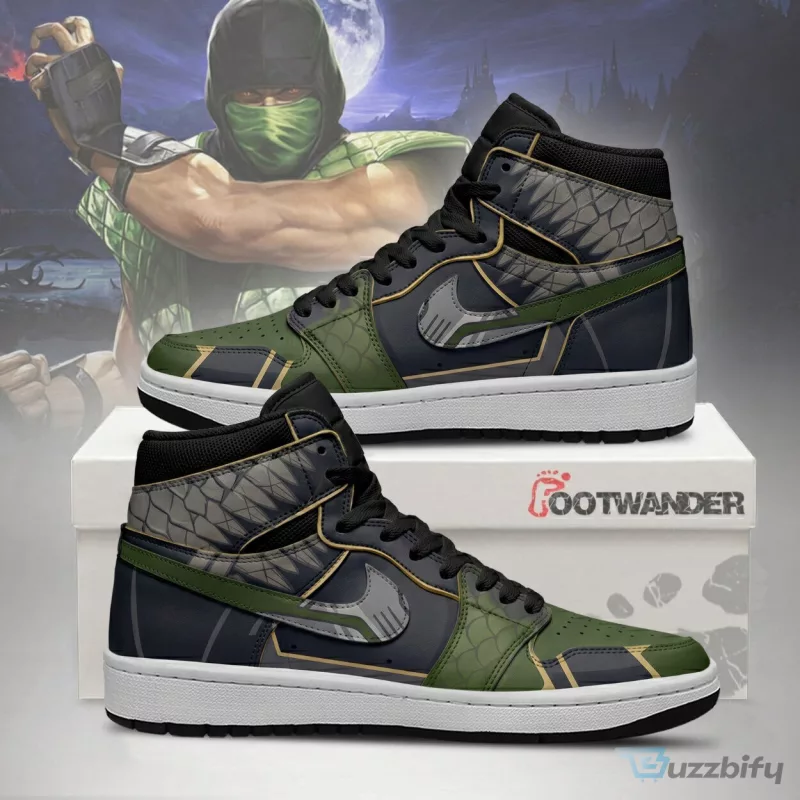 Mortal Kombat Reptile Character Design High Top Sneakers