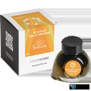 Colorverse Cosmic Dawn 18 Iconic Gold Mirrors Fountain Pen Ink Bottle