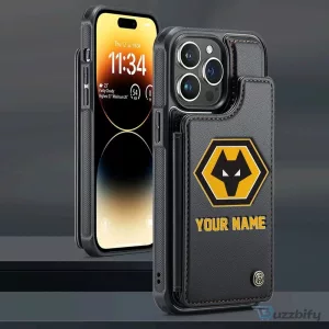 Wolverhampton Wanderers Football Club Personalized Leather Flip Phone Case