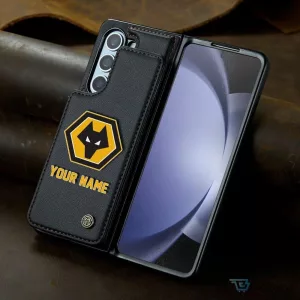 Wolverhampton Wanderers Football Club Personalized Leather Flip Phone Case