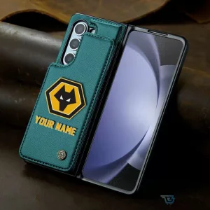 Wolverhampton Wanderers Football Club Personalized Leather Flip Phone Case