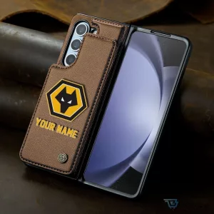 Wolverhampton Wanderers Football Club Personalized Leather Flip Phone Case