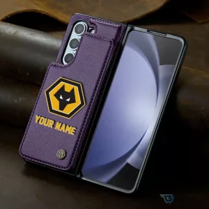 Wolverhampton Wanderers Football Club Personalized Leather Flip Phone Case