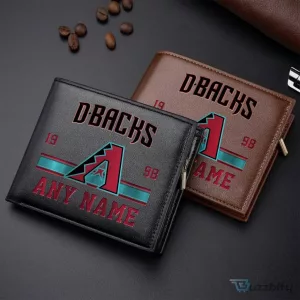 Arizona Diamondbacks Personalized Name Baseball Team Fan Wallet