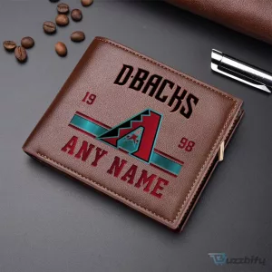 Arizona Diamondbacks Personalized Name Baseball Team Fan Wallet