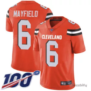 Baker Mayfield Cleveland Browns Orange Alternate Stitched NFL Football Jersey
