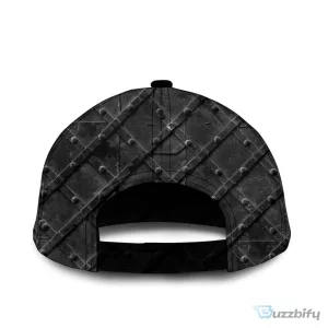 Los Angeles Angels Personalized Name Black Metal Design Baseball Cap