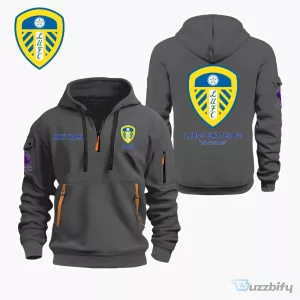 Leeds United Football Club Personalized Quarter Zip Hoodie