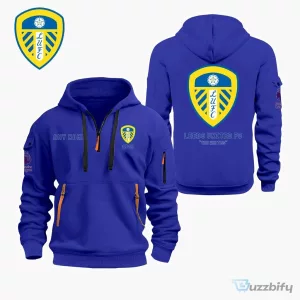 Leeds United Football Club Personalized Quarter Zip Hoodie