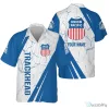 Union Pacific Railroad Personalized Trackhead Blue Hawaiian Shirt
