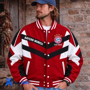 Bayern Munich Personalized Name Varsity Jacket for Men and Women