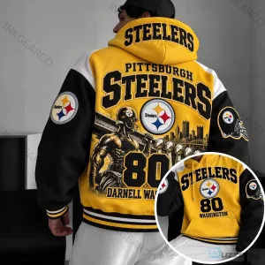 Pittsburgh Steelers Darnell Washington Number 80 Football Team Hoodie