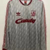 Liverpool Football Club 1989-1991 Away Retro Long Sleeve Soccer Jersey