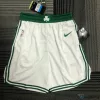 Boston Celtics Association Edition White and Green Basketball Shorts