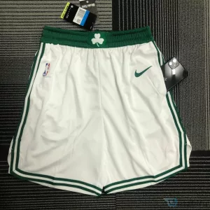 Boston Celtics Association Edition White and Green Basketball Shorts