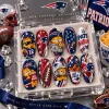 New England Patriots Garfield Football Fan Game Day Press-On Nails Set