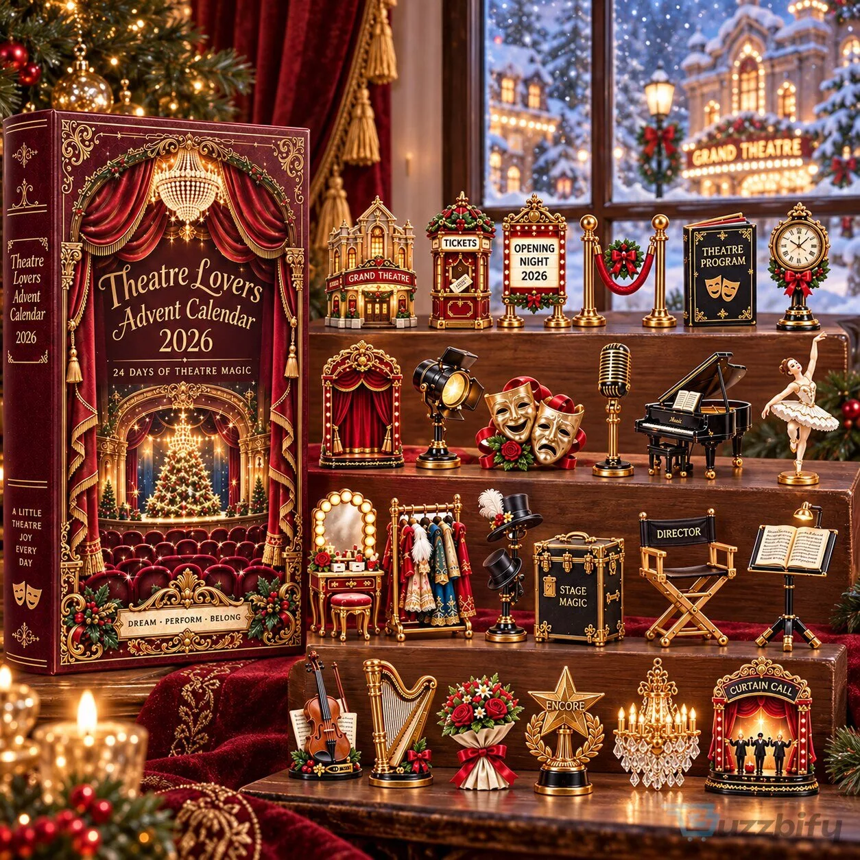 Theatre Lovers Advent Calendar 2026 24 Days of Theatre Magic Collectible Figurine Set