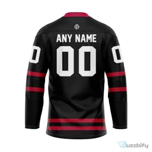 University of Alabama Crimson Tide Personalized Black Lace Hockey Jersey